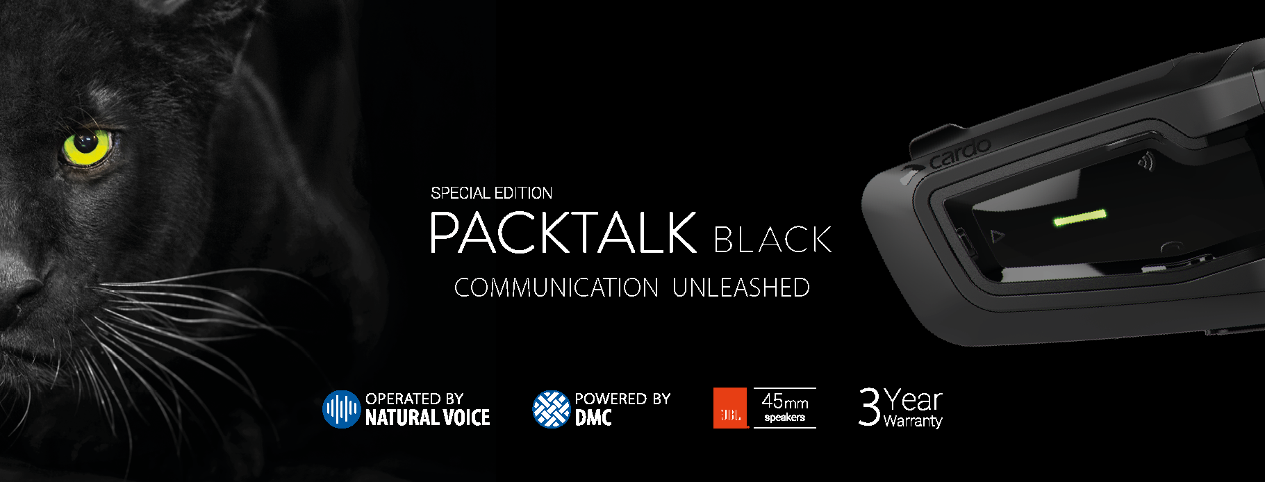 Nuevo Intercomunicador Cardo Packtalk Black