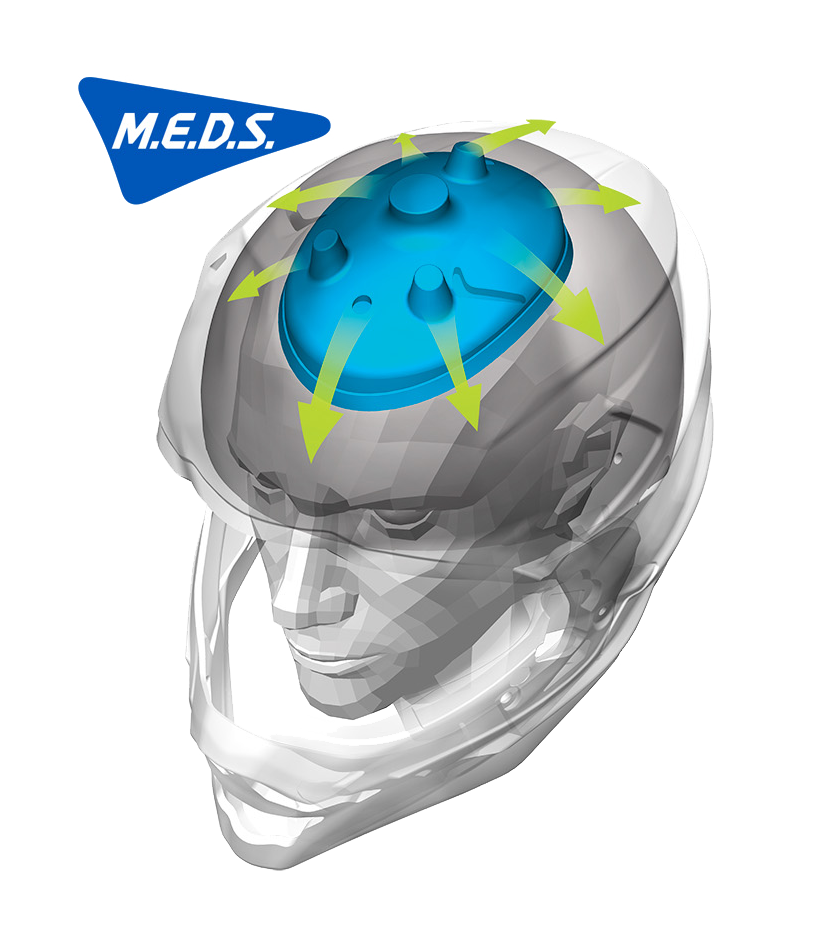 Sistema MEDS Shoei VFX-WR