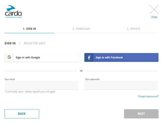 Instalar Cardo Update