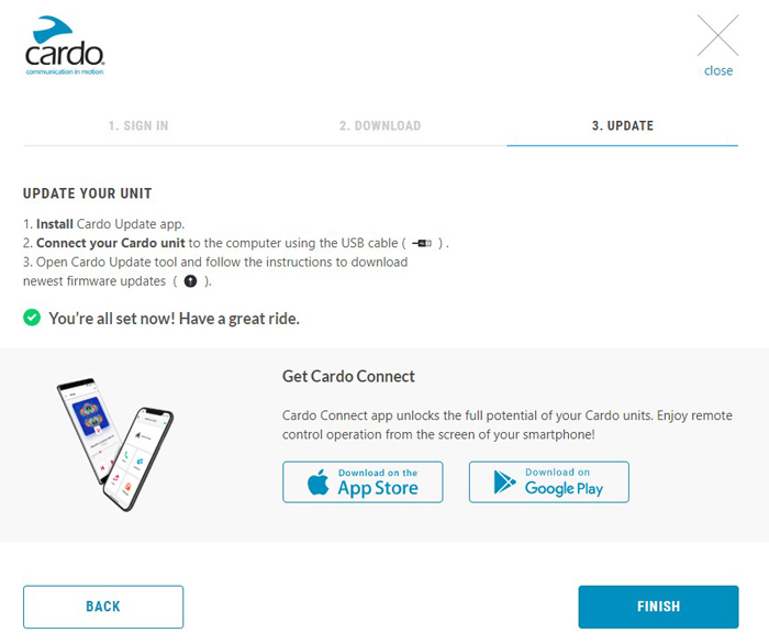 Instalar Cardo Update